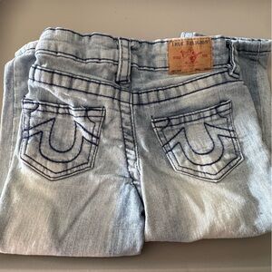 True Religion Boy Distressed Faded Blue Jeans